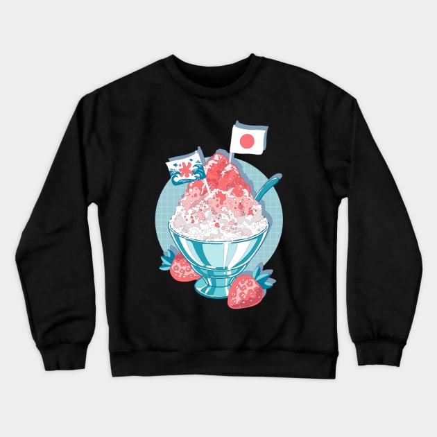 The japanese shaved ice with some strawberry jam Crewneck Sweatshirt by AnGo